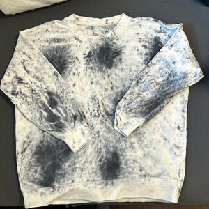 lululemon athletica Navy & White Tie-Dye Crewneck Sweatshirt